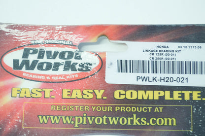 NEW Pivot Works Linkage Bearing Kit 00-01 Honda CR125 CR250 NOS