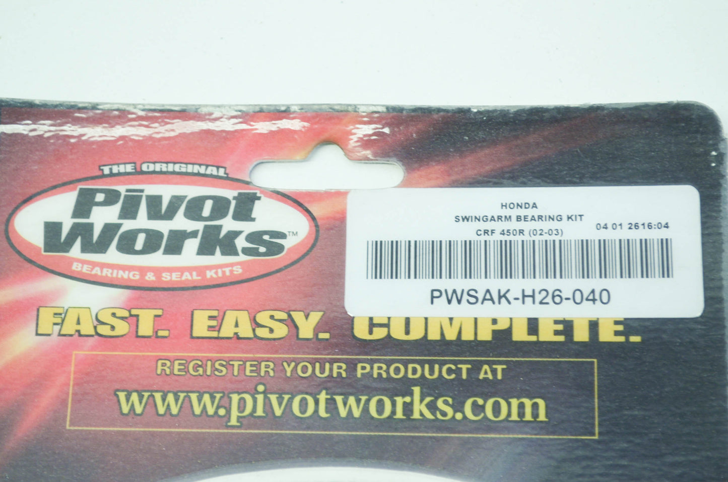 NEW Pivot Works Swing Arm Bearing Kit 02-03 Honda CRF450R NOS