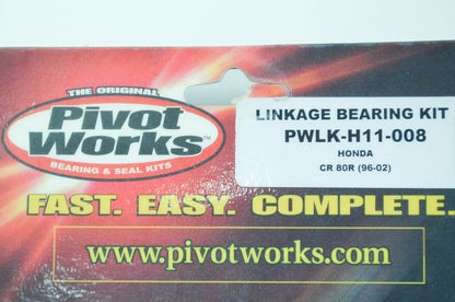 NEW Pivot Works Linkage Bearing Kit 96-02 Honda CR80R NOS
