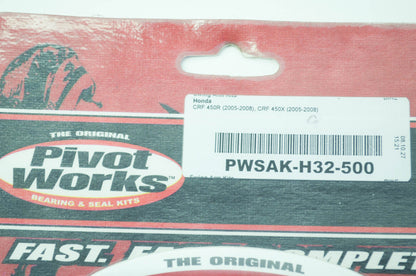 NEW Pivot Works Swing Arm Bearing Kit 05-08 Honda CRF450R CRF450X NOS