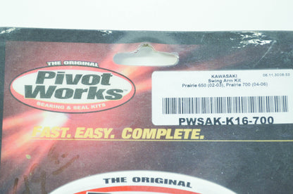 NEW Pivot Works Swing Arm Bearing Kit 02-06 Kawasaki Prairie 650 700 NOS
