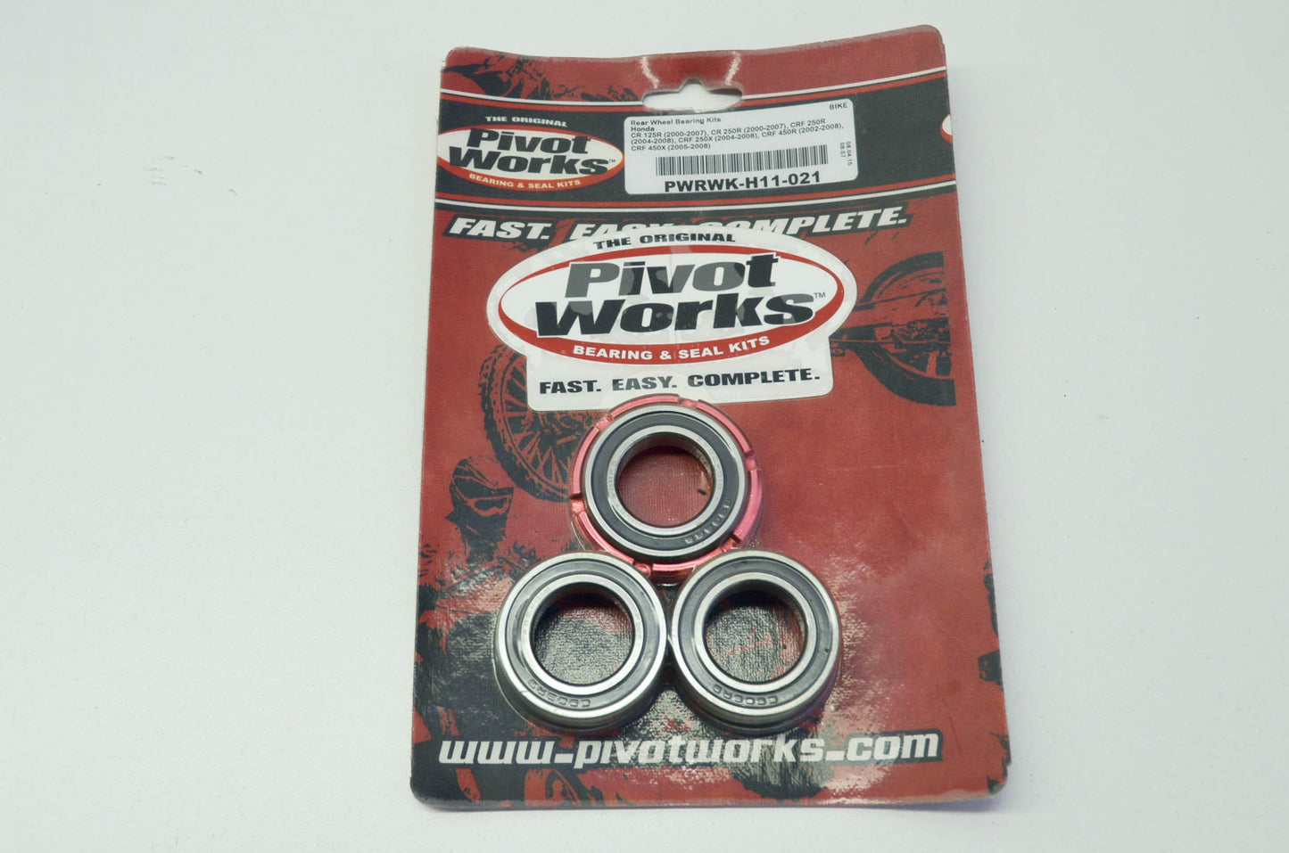 NEW Pivot Works Rear Wheel Bearing Kit Honda CR CRF 125R 250R 450X 250X NOS