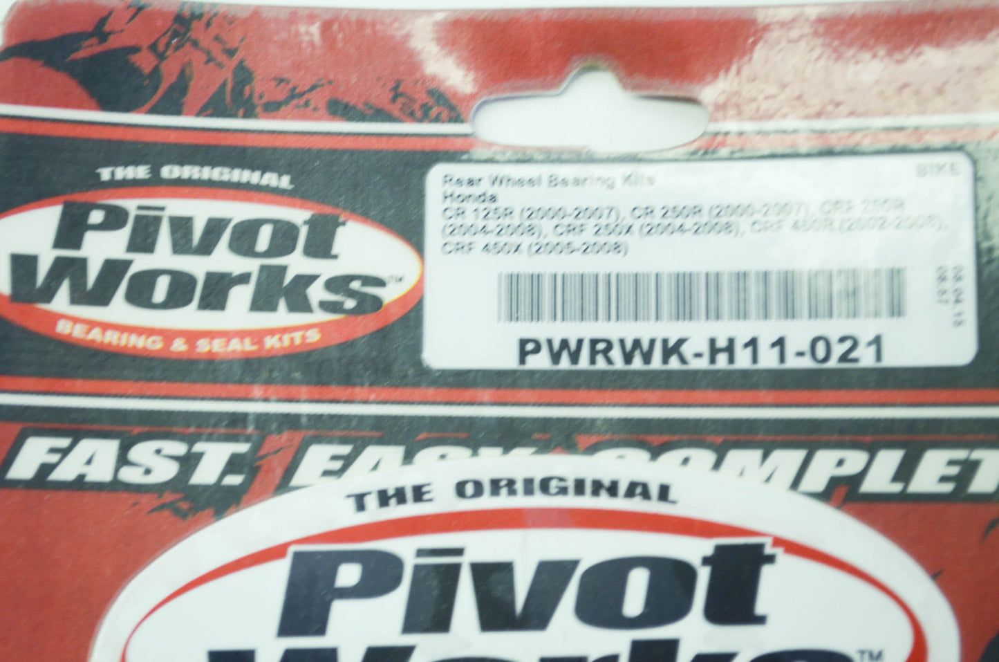NEW Pivot Works Rear Wheel Bearing Kit Honda CR CRF 125R 250R 450X 250X NOS