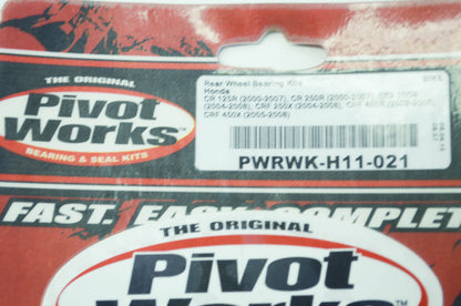 NEW Pivot Works Rear Wheel Bearing Kit Honda CR CRF 125R 250R 450X 250X NOS