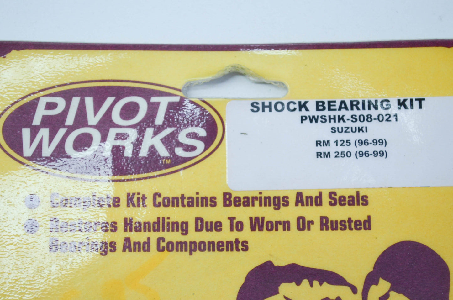 NEW Pivot Works Shock Bearing Kit 96-99 Suzuki RM125 RM250 NOS