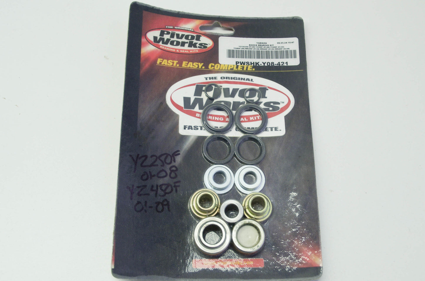NEW Pivot Works Shock Bearing Kit 01-04 Yamaha YZ125 YZ250 NOS