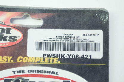 NEW Pivot Works Shock Bearing Kit 01-04 Yamaha YZ125 YZ250 NOS