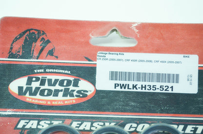 NEW Pivot Works Linkage Bearing Kit 05-07 Honda CR250R CRF450R CRF450X NOS