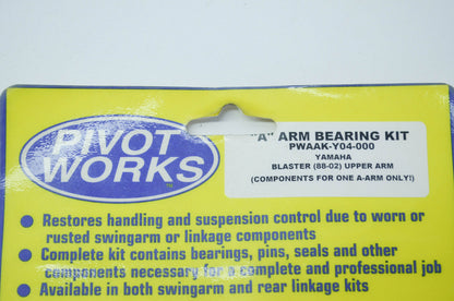 NEW Pivot Works A-Arm Bearing Kit 88-02 Yamaha Blaster 200 NOS