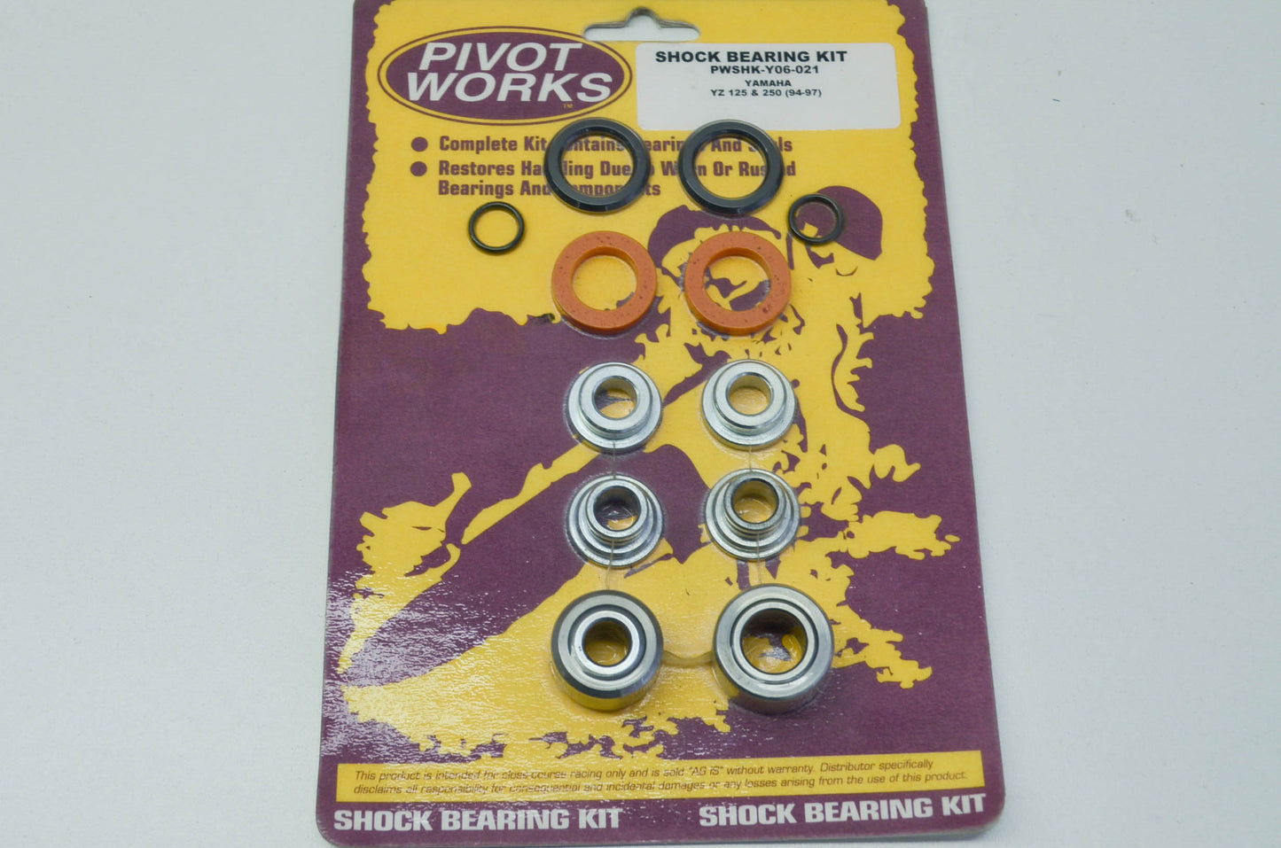 NEW Pivot Works Shock Bearing Kit 94-97 Yamaha YZ 125 250 NOS