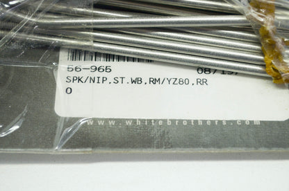 NEW White Brothers Wheel Spokes Kit Suzuki Yamaha RM80 YZ80 NOS