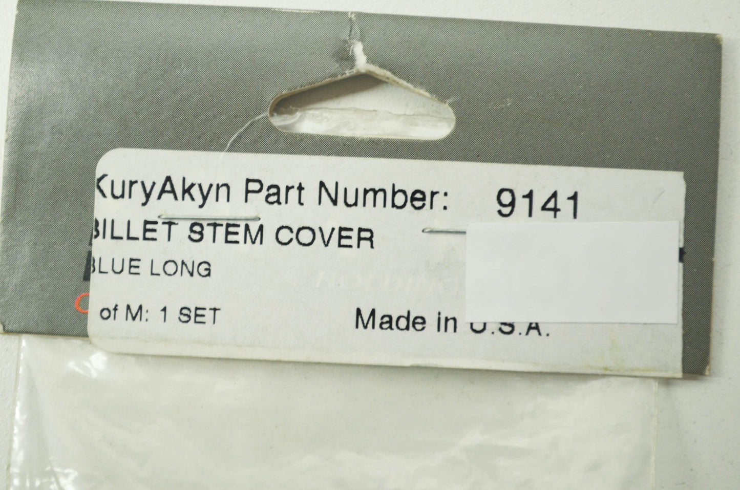 NEW Kuryakyn Valve Stem Covers Long Blue NOS
