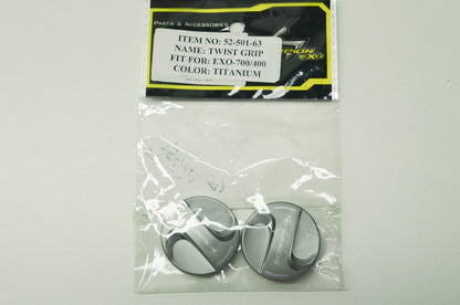 NEW Scorpion Helmet Twist Grip Covers Titanium EXO 400 700 NOS