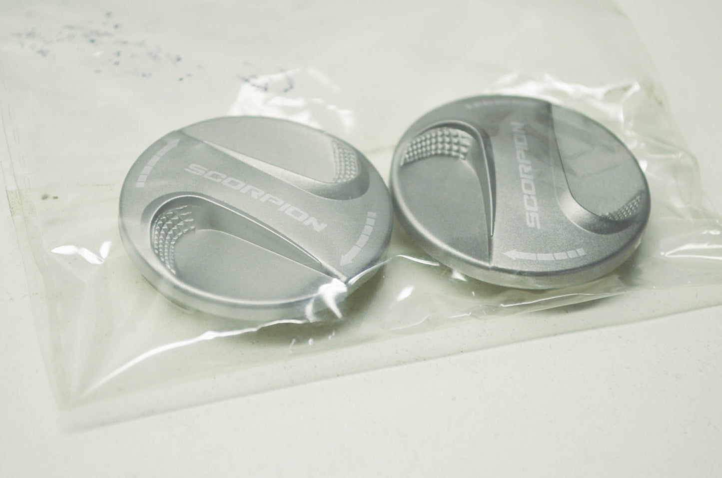 NEW Scorpion Helmet Twist Grip Covers Titanium EXO 400 700 NOS