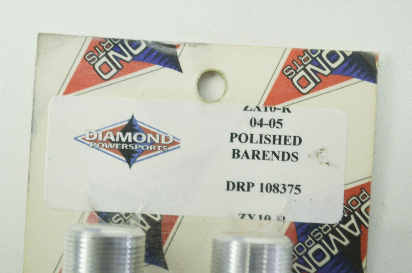 Diamond Polished Bar Ends 04-05 Kawasaki ZX10-R NOS