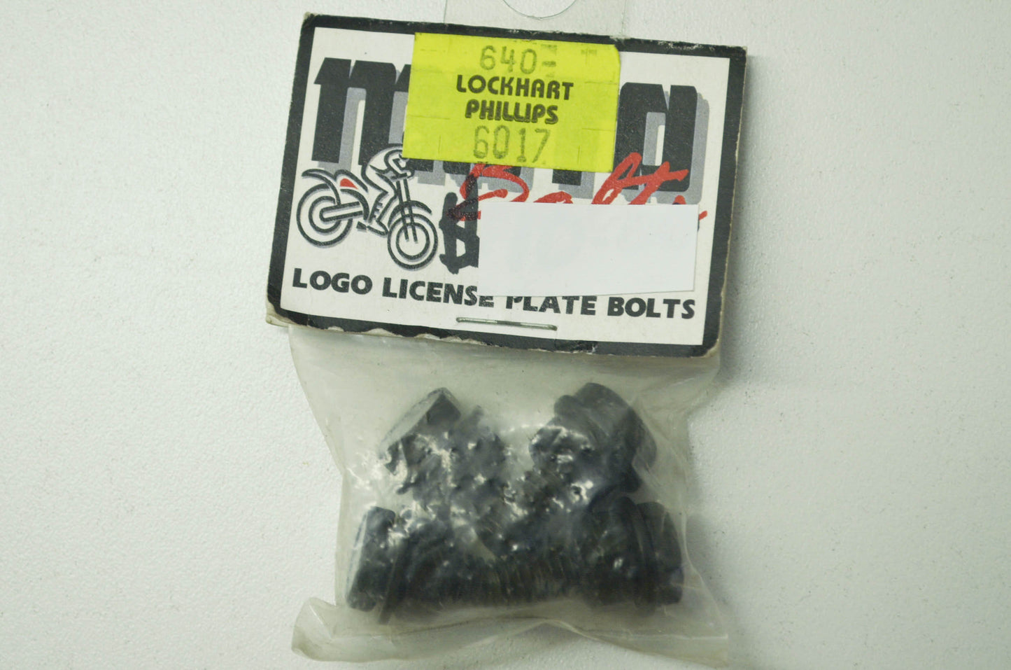 NEW Moto Bolts Kawasaki Logo License Plate Bolts NOS