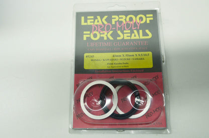 Leak Proof Seals 5243 Fork Seals Half Kit 43mm Kayaba 84-86 CR125R NOS