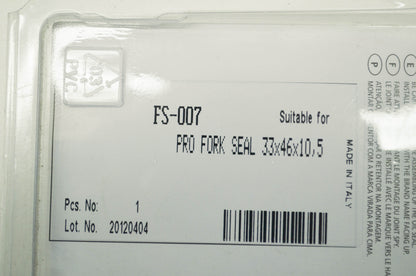 NEW Parts Unlimited Fork Seals 33X46X10.5 NOS