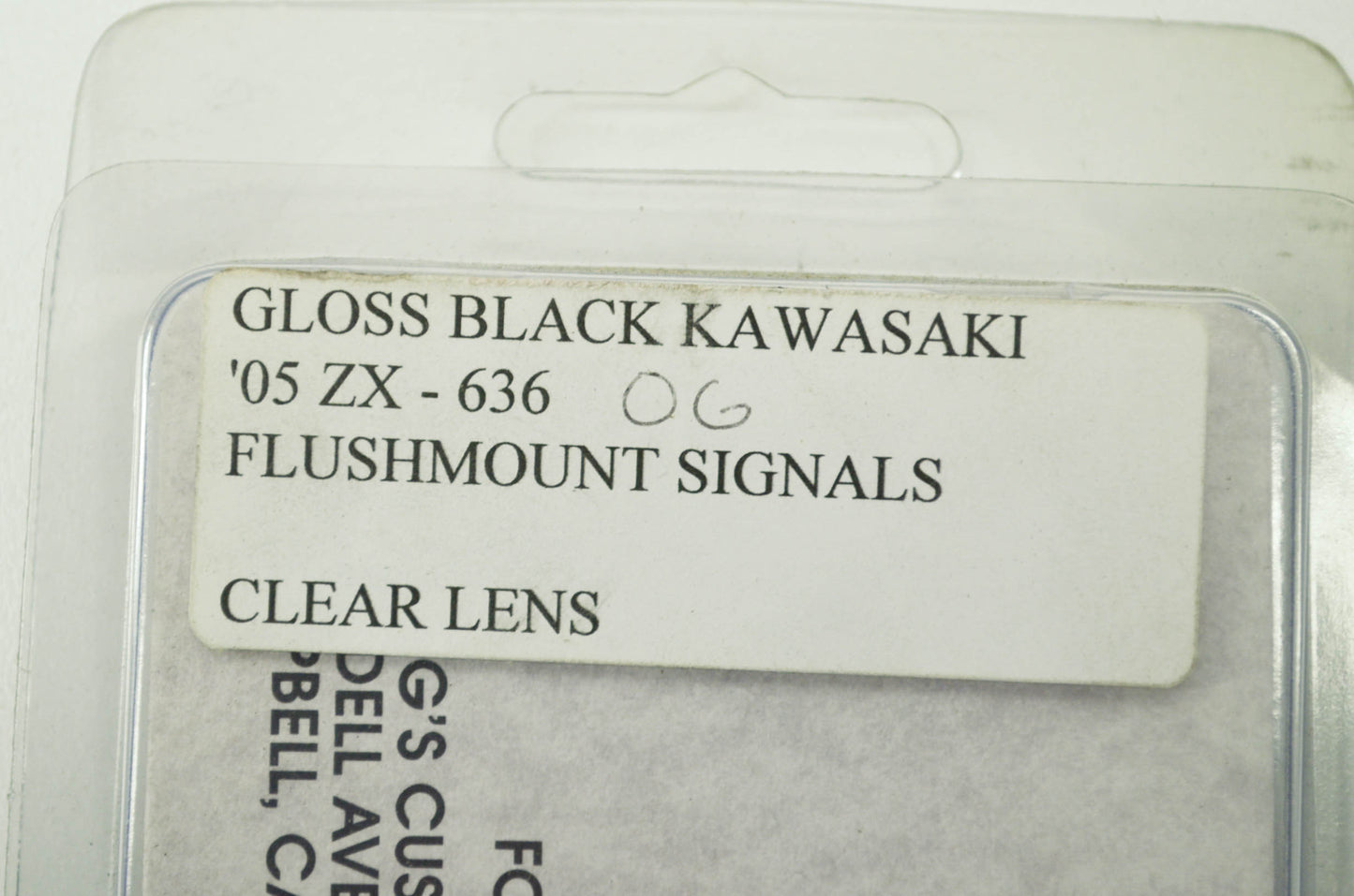 NEW Greggs Customs Flush Mount Signals 05-06 ZX 636 NOS