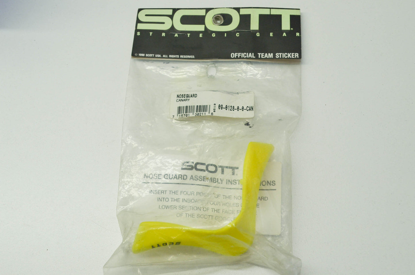 NEW Scott Nose Guard Canary Yellow NOS