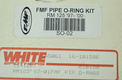 NEW FMF Pipe O-Ring Kit 97-00 Suzuki RM125 NOS