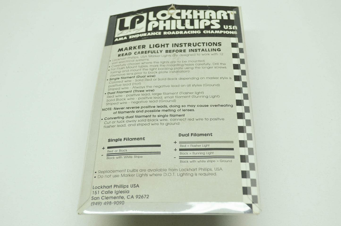 Marker Light Kit Yamaha R1 R6 YZF FZ1 NOS