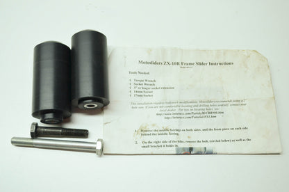 NEW Motosliders Kawasaki ZX-10R Frame Sliders NOS