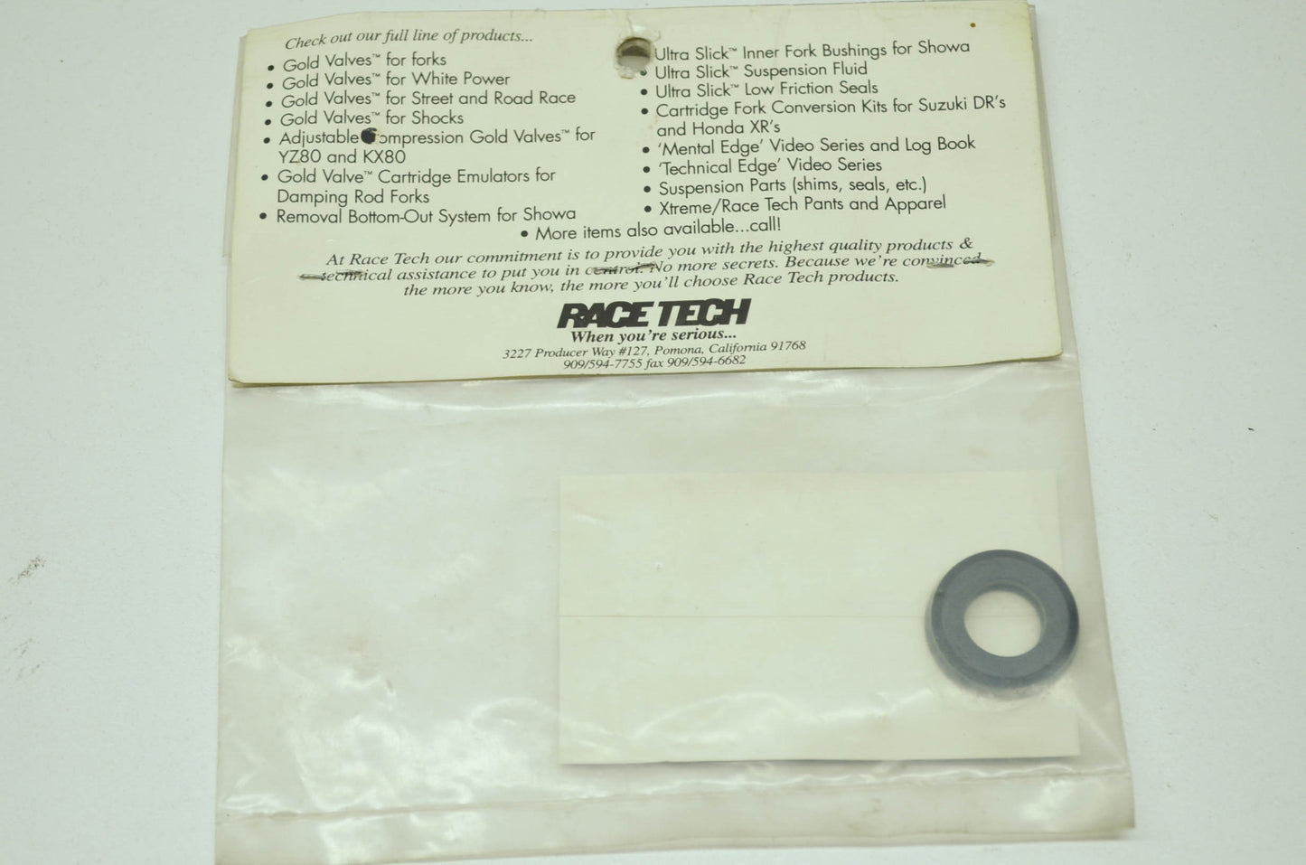 NEW Race Tech 14mm Showa Shaft Seal NOS