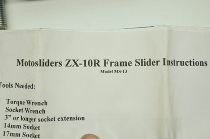 Kawasaki ZX-10R Ninja Frame Sliders NOS