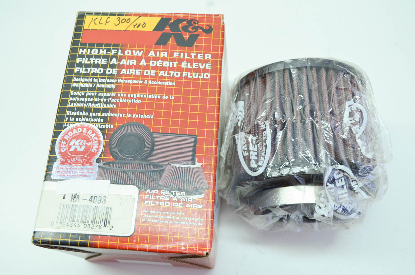 NEW K&N Air Filter Kawasaki Mule Bayou 600 610 Prairie 400 300 NOS