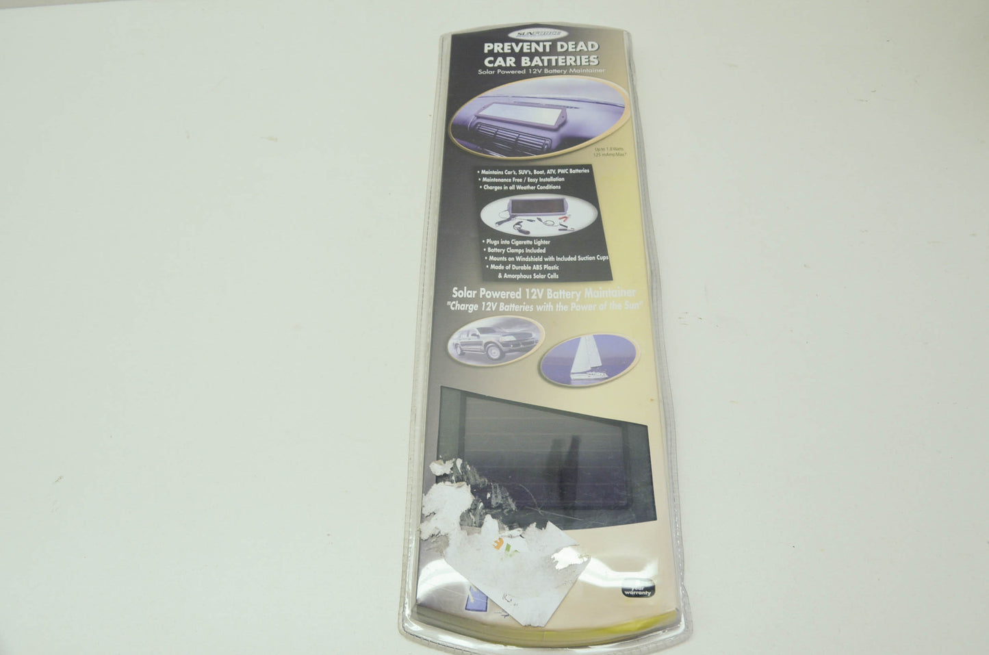 NEW SunForce Solar Battery Maintainer NOS