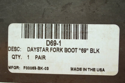 NEW Daystar Fork Boots Black NOS