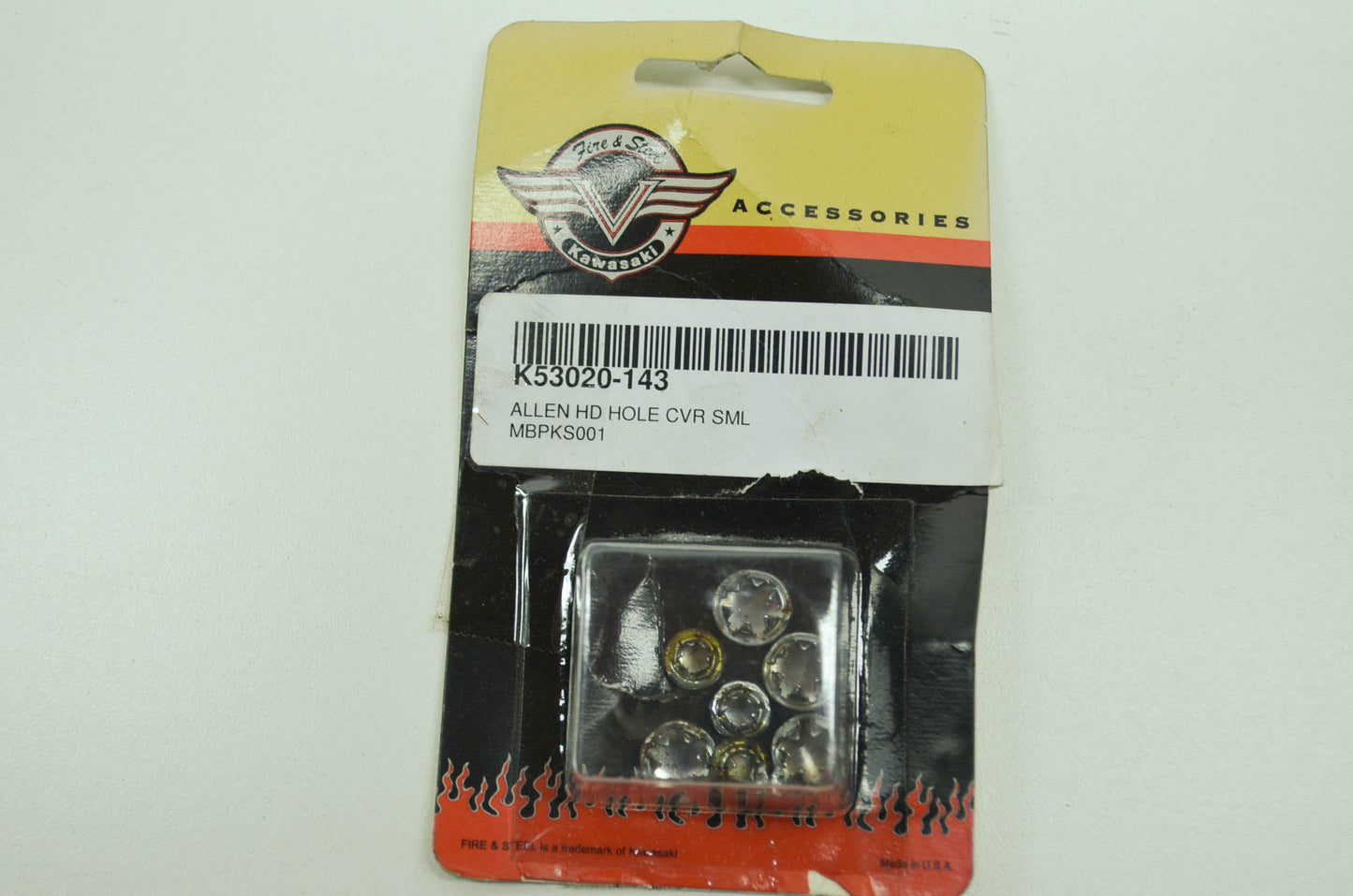 NEW OEM Kawasaki Allen Head Hole Covers Small NOS