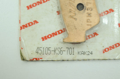 OEM Honda 45105-KS6-701 Pad A NOS