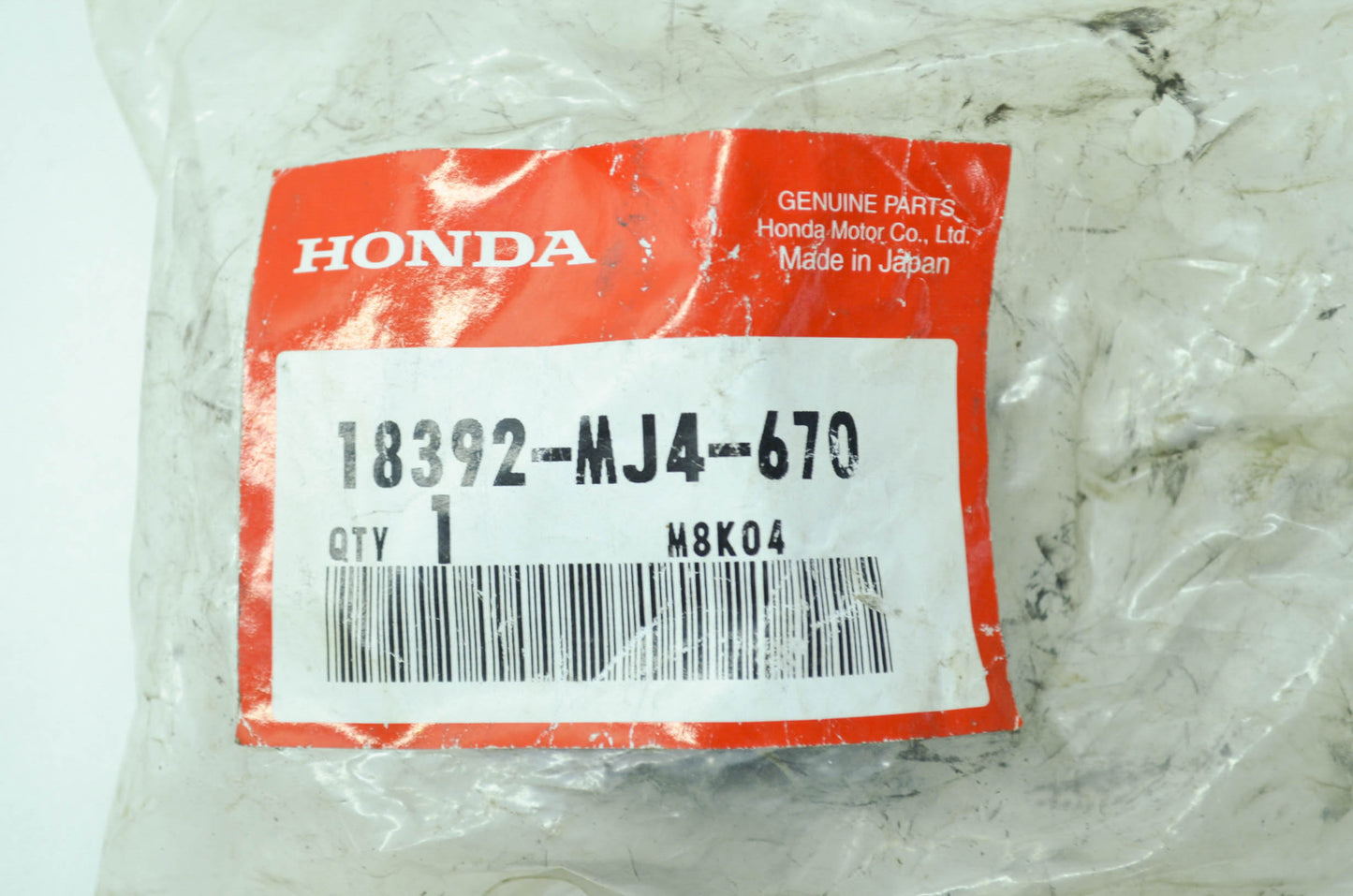 OEM Honda 18392-MJ4-670 Rear Muffler Gasket NOS