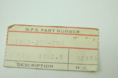 OEM Honda 91303-200-000 O-Ring (17.0X2.5) NOS