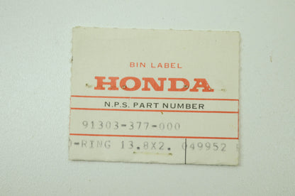 OEM Honda 91303-377-000 O-Ring (13.8X2.5) NOS