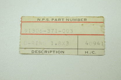 OEM Honda 91306-371-003 O-Ring (17.7X2.7) NOS
