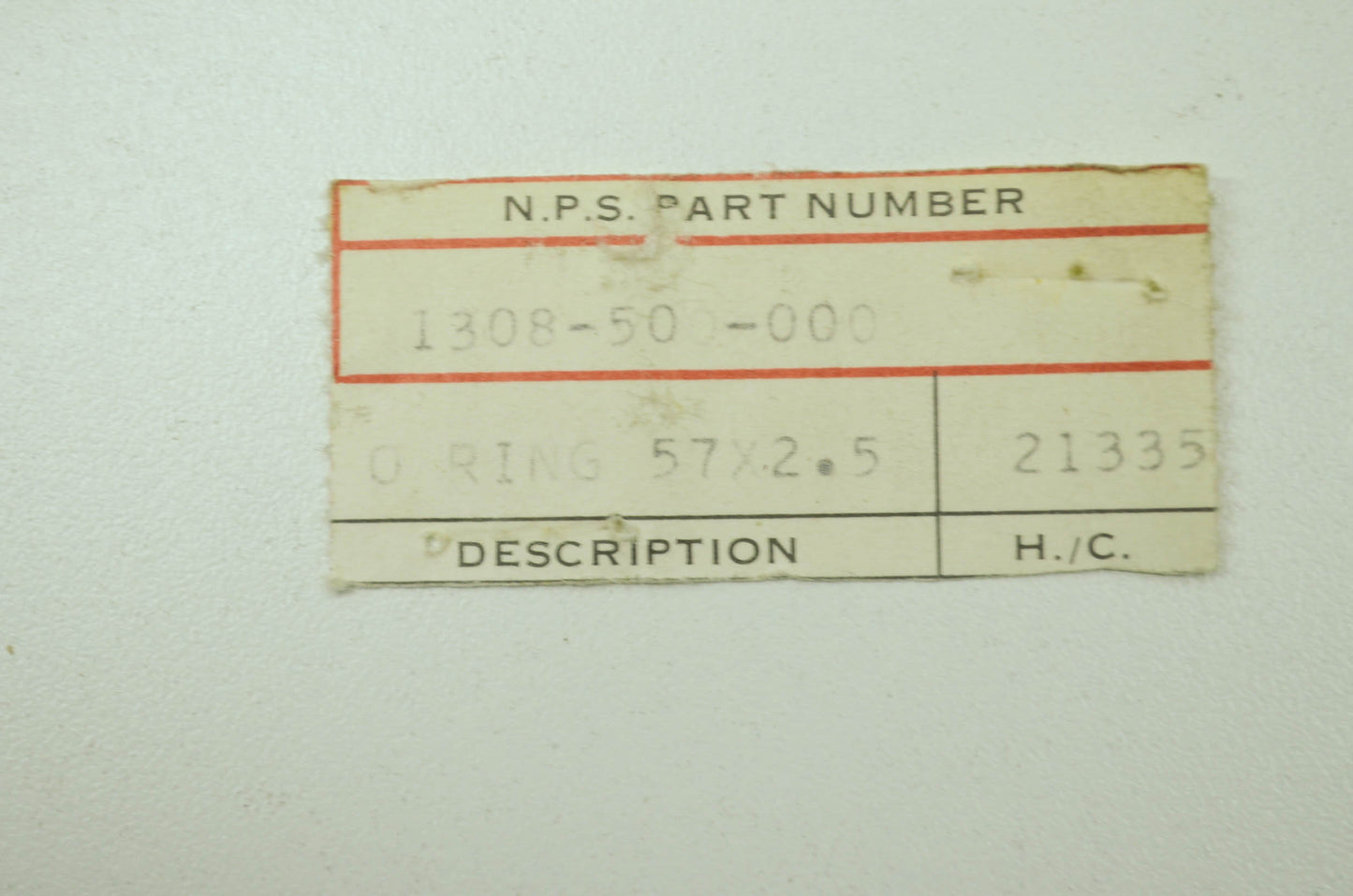 OEM Honda 91308-500-000 O-Ring (57X2.5) NOS