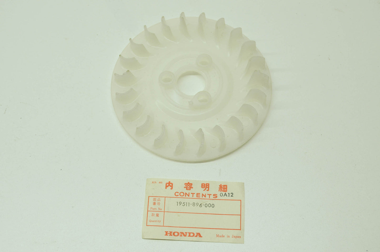 OEM Honda 19511-896-000 Cooling Fan NOS