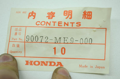 OEM Honda 90072-ME9-000 Socket Bolt (6X20) Qty 2 NOS