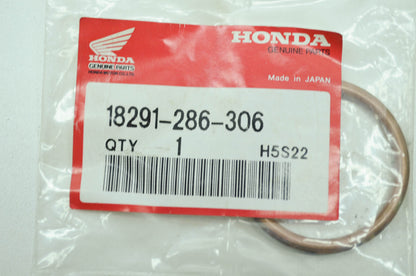 OEM Honda 18291-286-306 Exhaust Pipe Gasket NOS