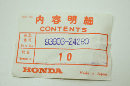 OEM Honda 93903-24280 Tap Screw (4X10) Qty 2 NOS