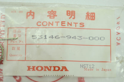 OEM Honda 53146-943-000 Spring NOS
