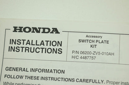 Switch Plate Kit NOS
