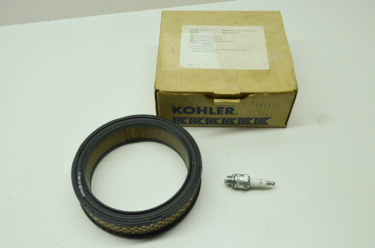 NEW Kohler Tune & Clean Kit, Filter & Spark Plug NOS