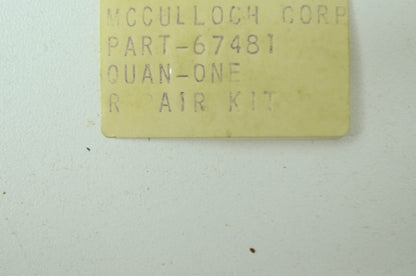 NEW Mcculloch Gasket Set NOS