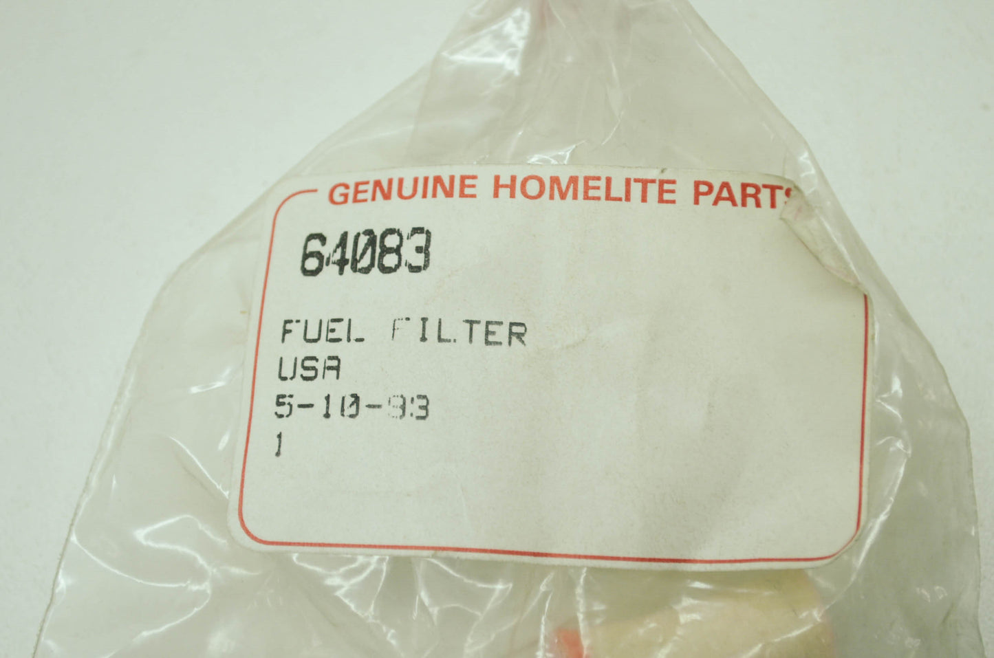 NEW Homelite Fuel Filter NOS