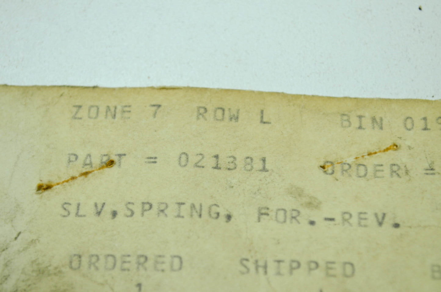 Linkage Spring Sleeve NOS