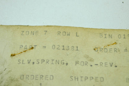 Linkage Spring Sleeve NOS